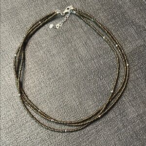 Silpada 3 Strand Beaded Necklace